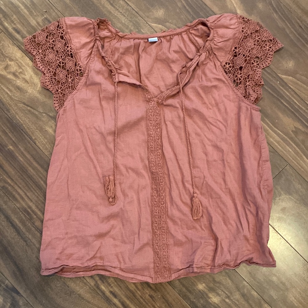 Crochet detail top